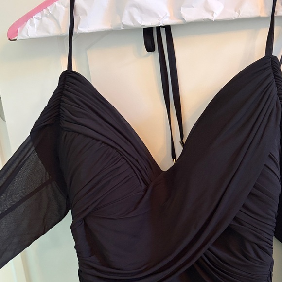 Zimmermann Black Bodysuit off the shoulders long sleeve size 3 new with tags - Picture 3 of 7